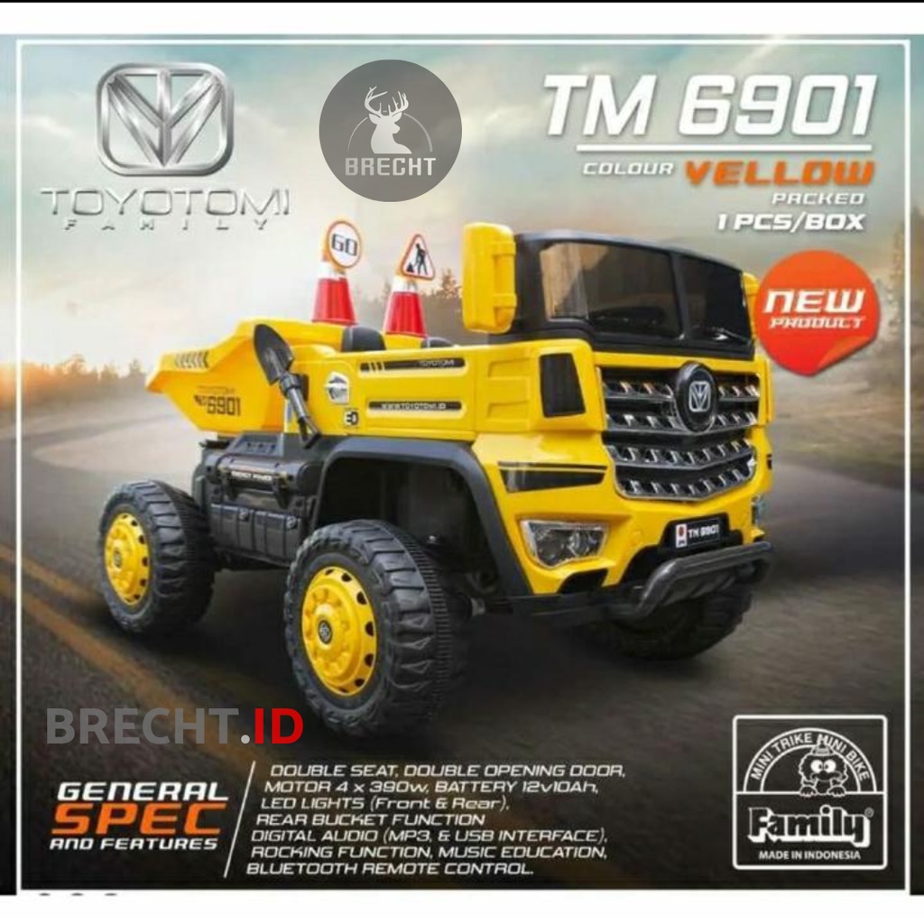 Jual Mainan Anak Mobilan Aki Dump Truck By Family Toyotomi TM 6901
