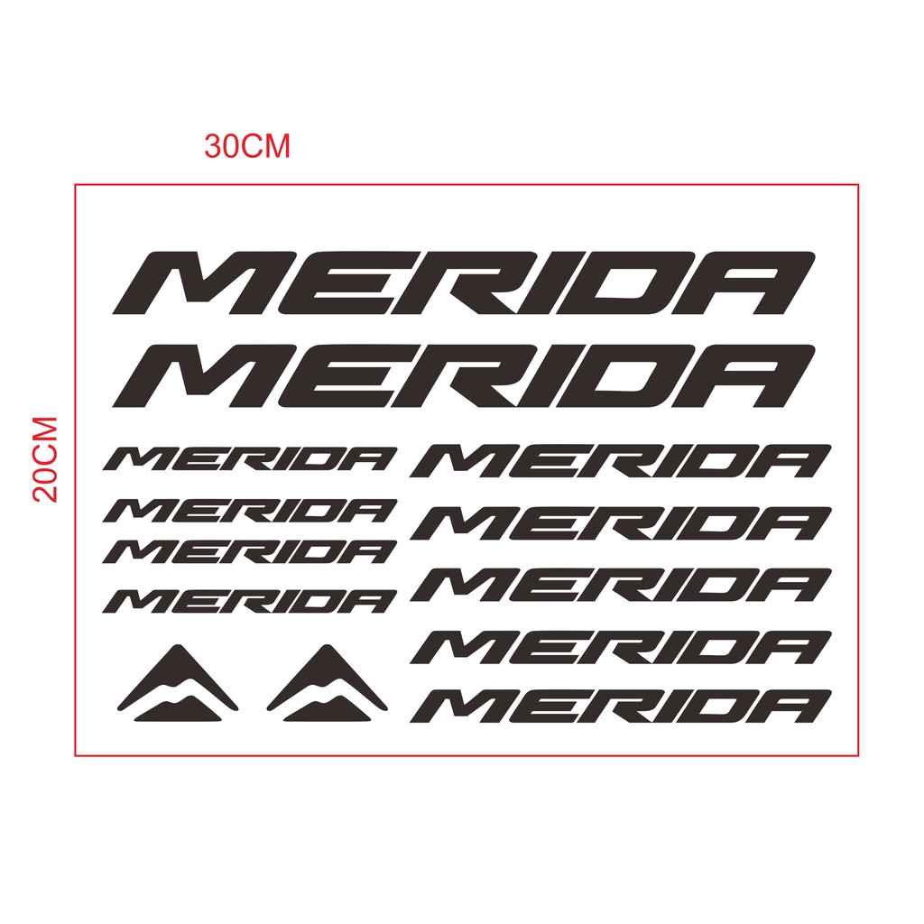 Jual cutting sticker/stiker sepeda merida | Shopee Indonesia