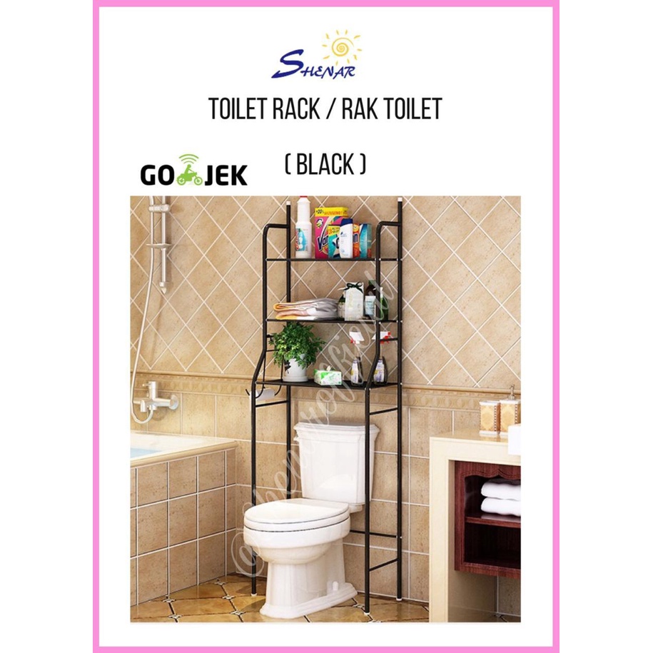 Jual Rak Toilet Organizer WC Kamar Mandi/Rak toilet berdiri/Rak ...