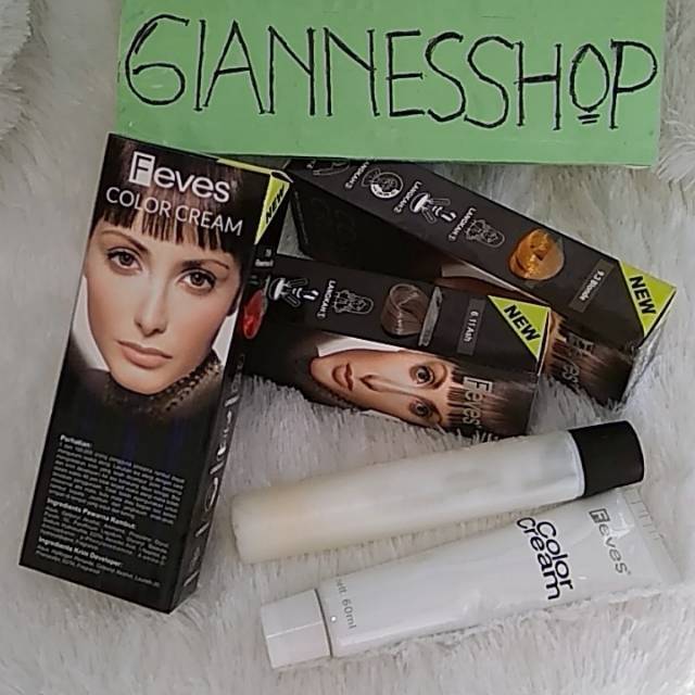 Jual feves hair colour 60mlx 2 / pewarna rambut/ cat rambut | Shopee ...