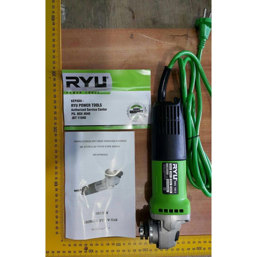 Jual Jual Mesin Gerinda Tangan Ryu Angle Grinder Ryu RSG 100 3 Diskon ...