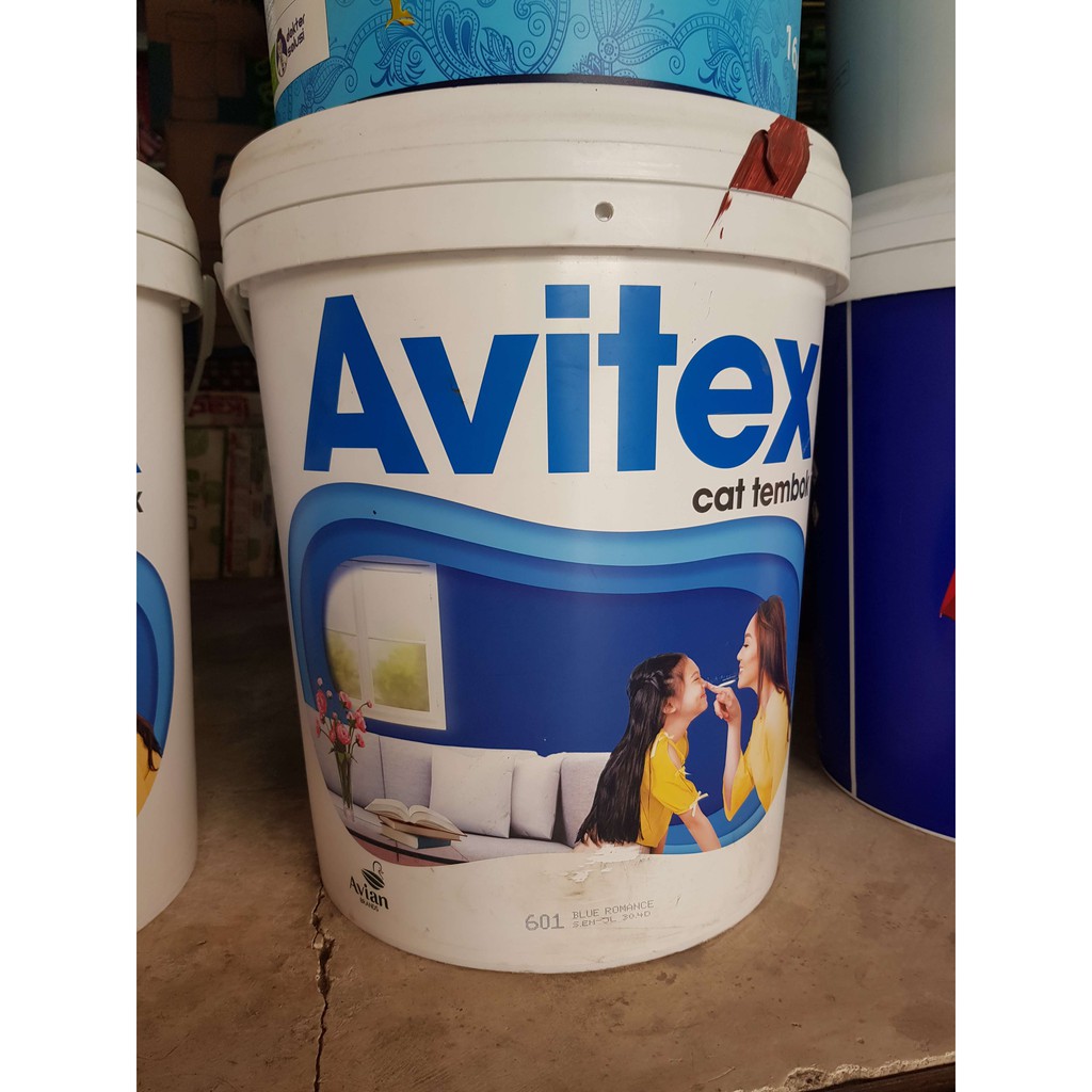 Jual Cat Avitex Avian Brands Tembok Dinding 25kg Cat Interior 1 Ember Pail Pel 25 Kg Shopee 5621