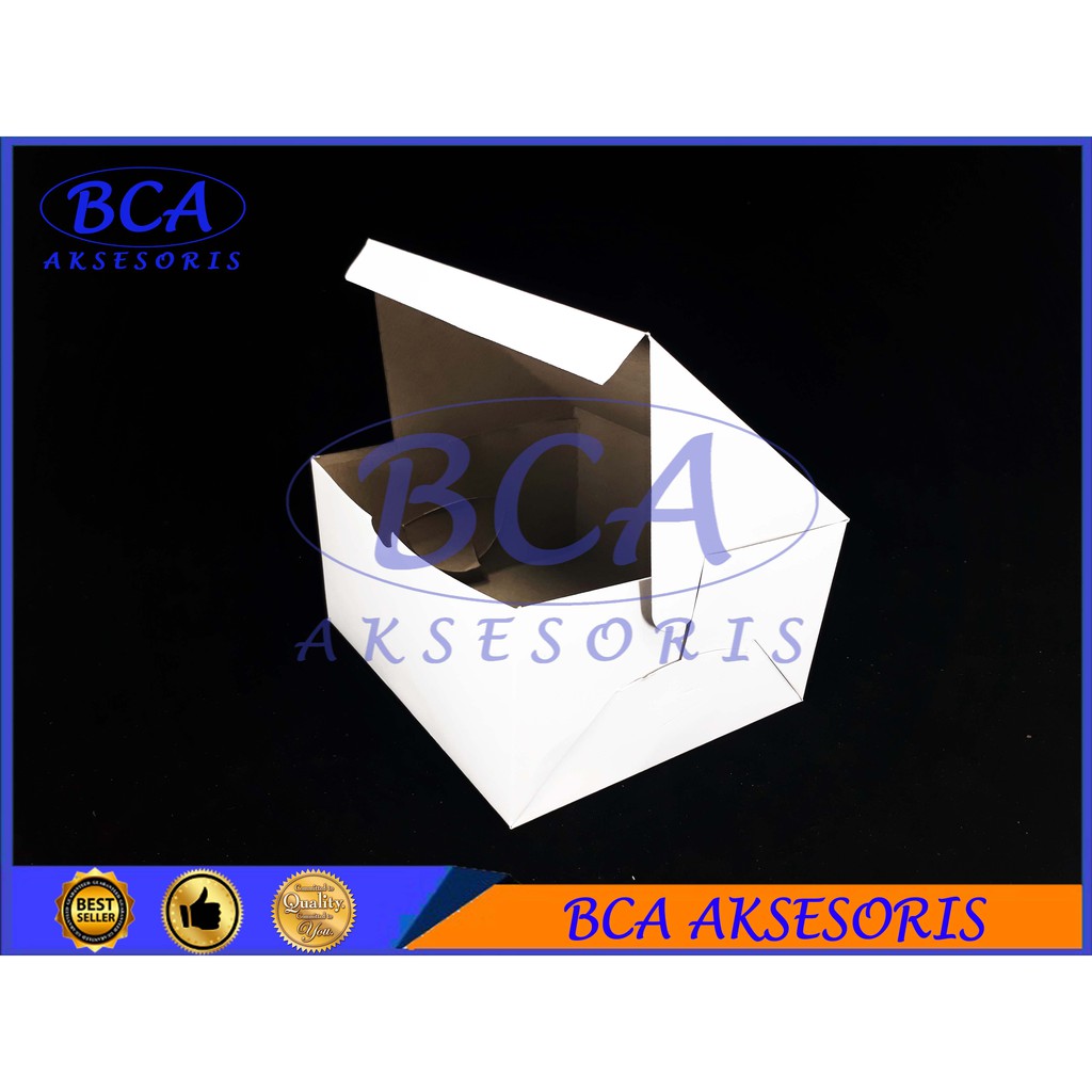 Jual DUS KEMASAN MAKANAN - KOTAK KUE - SNACK BOX - UK 12X14 - POLOS ...