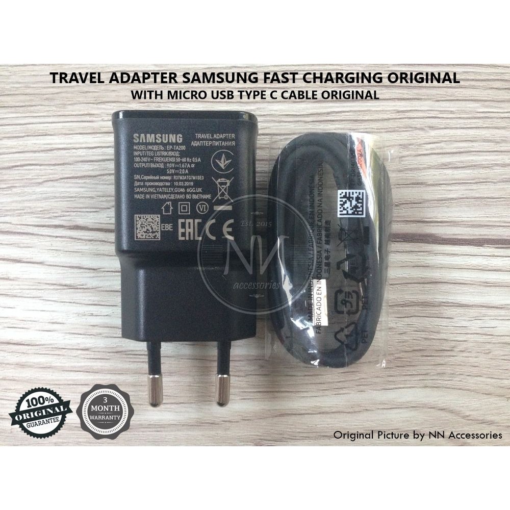 Jual TRAVEL ADAPTER CHARGER SAMSUNG EP-TA200 FAST CHARGING GALAXY A20
