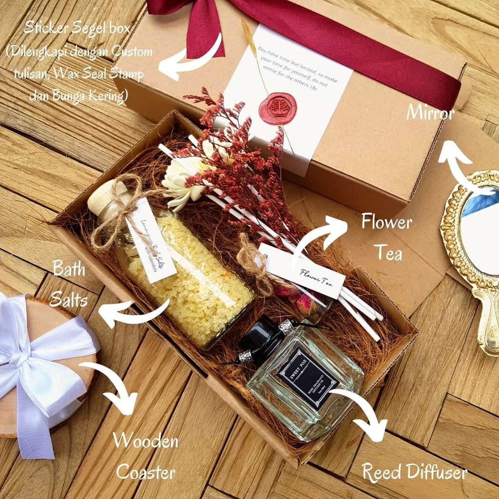 Jual Hampers Aromaterapi Gift Set Reed Diffuser Scented Candle