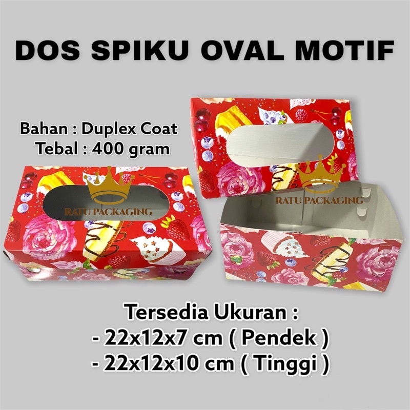 Jual Ratu Dos Duplex Spiku Motif Kardus Kotak Box Hampers Kue Dus