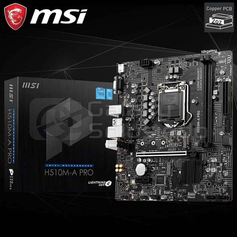 Jual MOTHERBOARD MSI H510M A PRO Shopee Indonesia