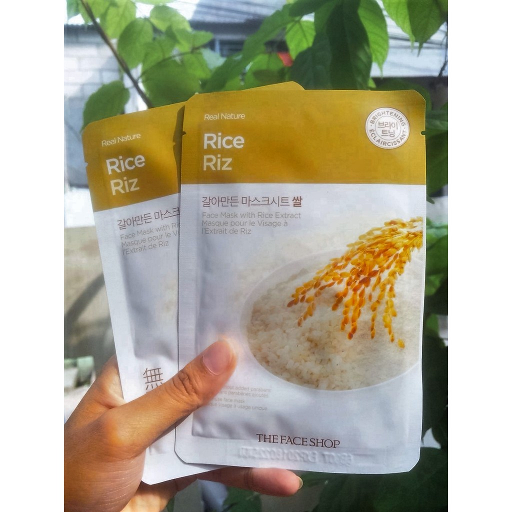 Jual mask sheet faceshop rice | Shopee Indonesia