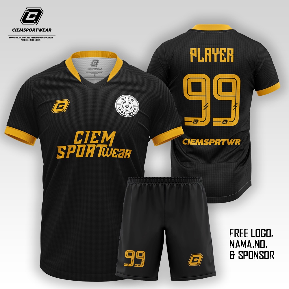 Jual JERSEY CUSTOM SABLON POLYPLEX FREE LOGO NAMA/NO DAN SPONSOR (bisa ...