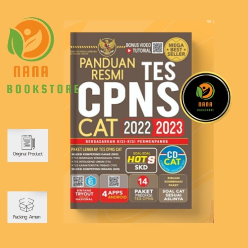 Jual Buku Panduan Resmi Tes Cpns Cat 2022 2023 Cd Shopee Indonesia