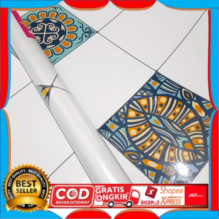 Jual WALLPAPER TEGEL STICKER WALPAPER DINDING MURAH 60x100cm Shopee