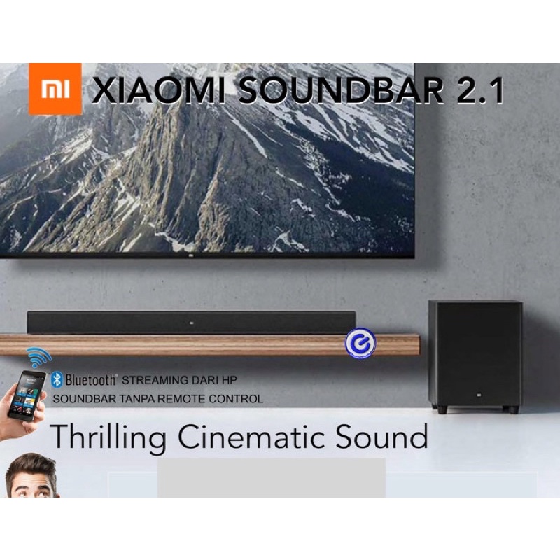Jual Xiaomi Soundbar 2.1 with 4 speakers build in and wired subwoofer ...