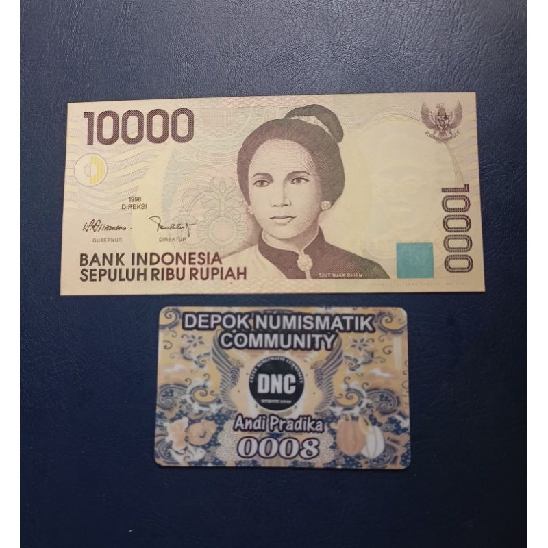 Jual Uang Kuno 10000 Rupiah Cut Nyak Dien 1998 Shopee Indonesia