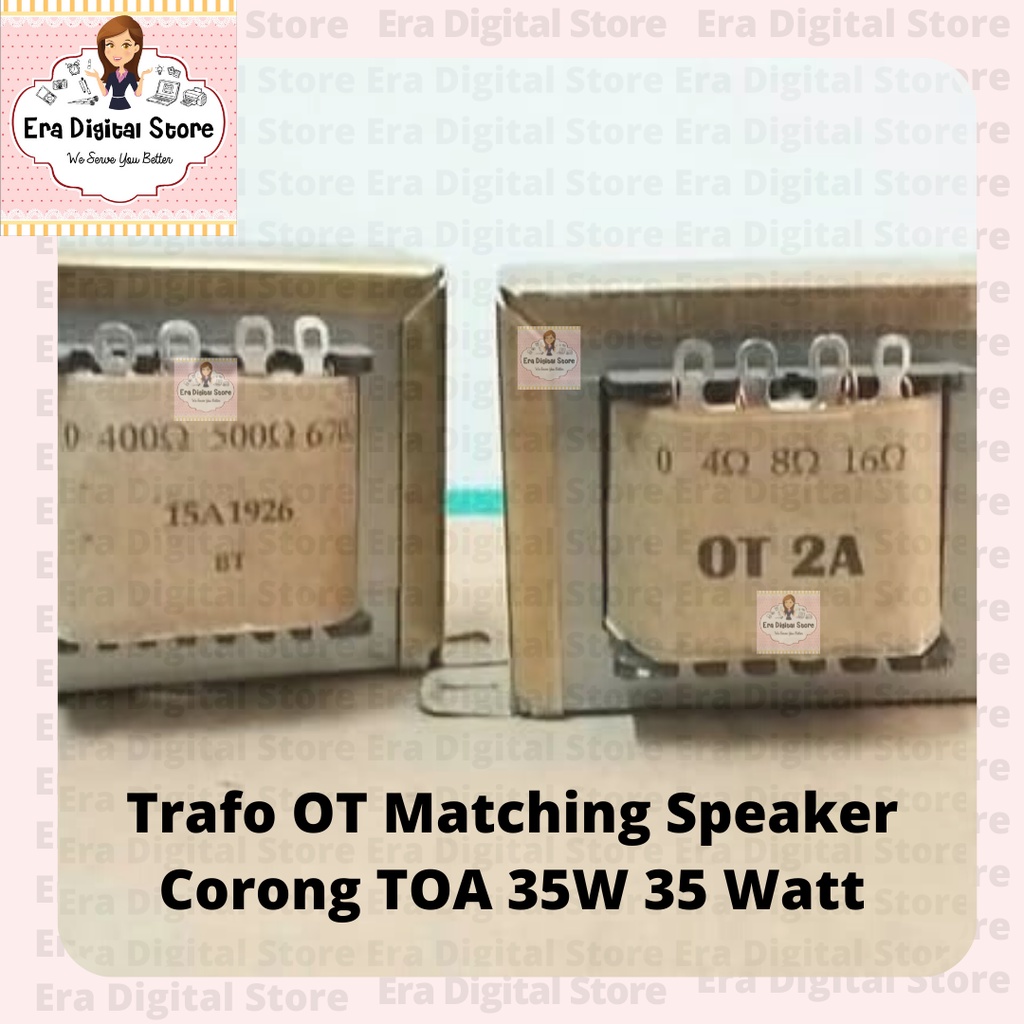 Jual Trafo Matching 2 Amper 0 16 Ohm 0 670 Ohm Trafo OT Matching Speaker Corong TOA 35W 35 Watt