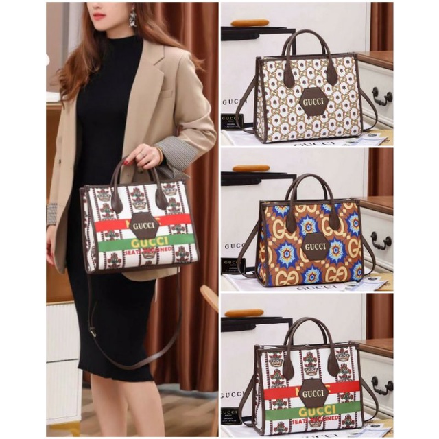 Jual #11030 TOTEBAG GUCCI FREE PAPERBAG | Shopee Indonesia