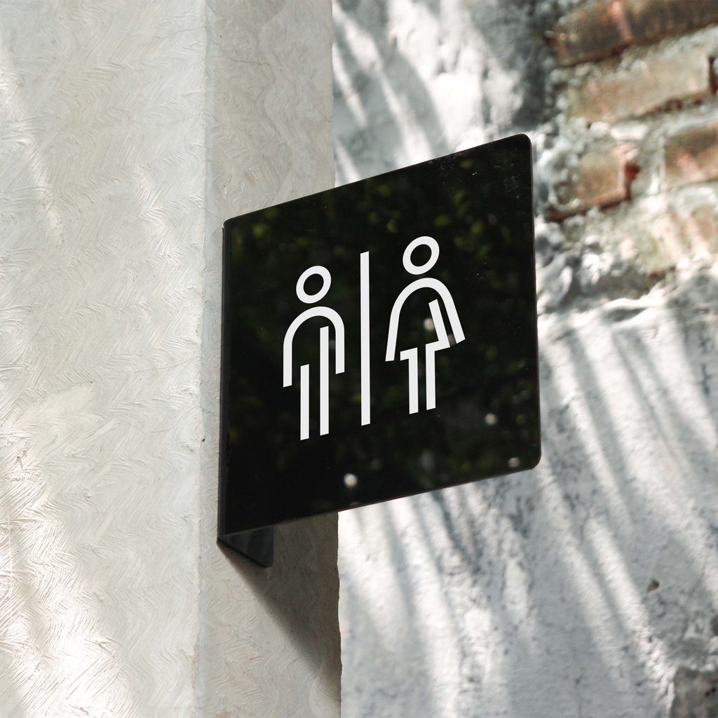 Jual INPI HOUSE Signage Toilet - Papan Tanda Toilet - Wall Sign ...