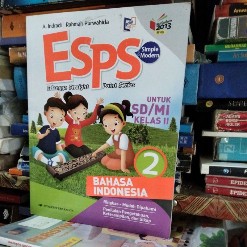 Jual Buku Esps Bahasa Indonesia Kelas 2 Sd/II SD Erlangga Revisi ...