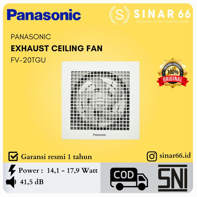 Jual Panasonic Exhaust Ceiling Fan Plafon Plafond Fv Tgu Tgu