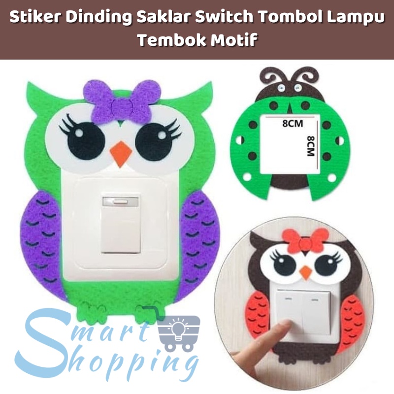 Jual Stiker Dinding Saklar Switch Tombol Lampu Tembok / Stiker Motif ...