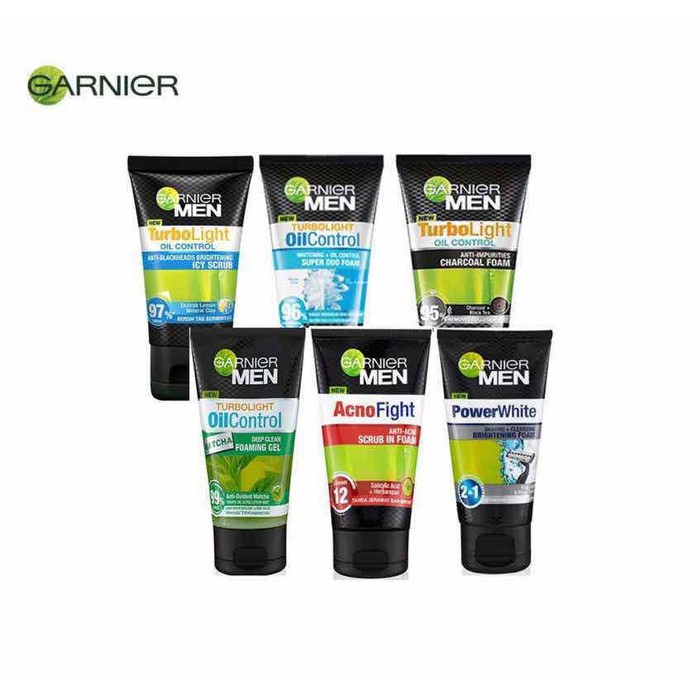 Jual Garnier Men Face Wash Garnier Men Facial Foam Sabun Cuci Muka Pria Variant Lengkap Shopee