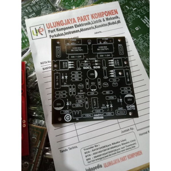 Jual PCB super OCL 506 IC TL071 kit layout PCB | Shopee Indonesia