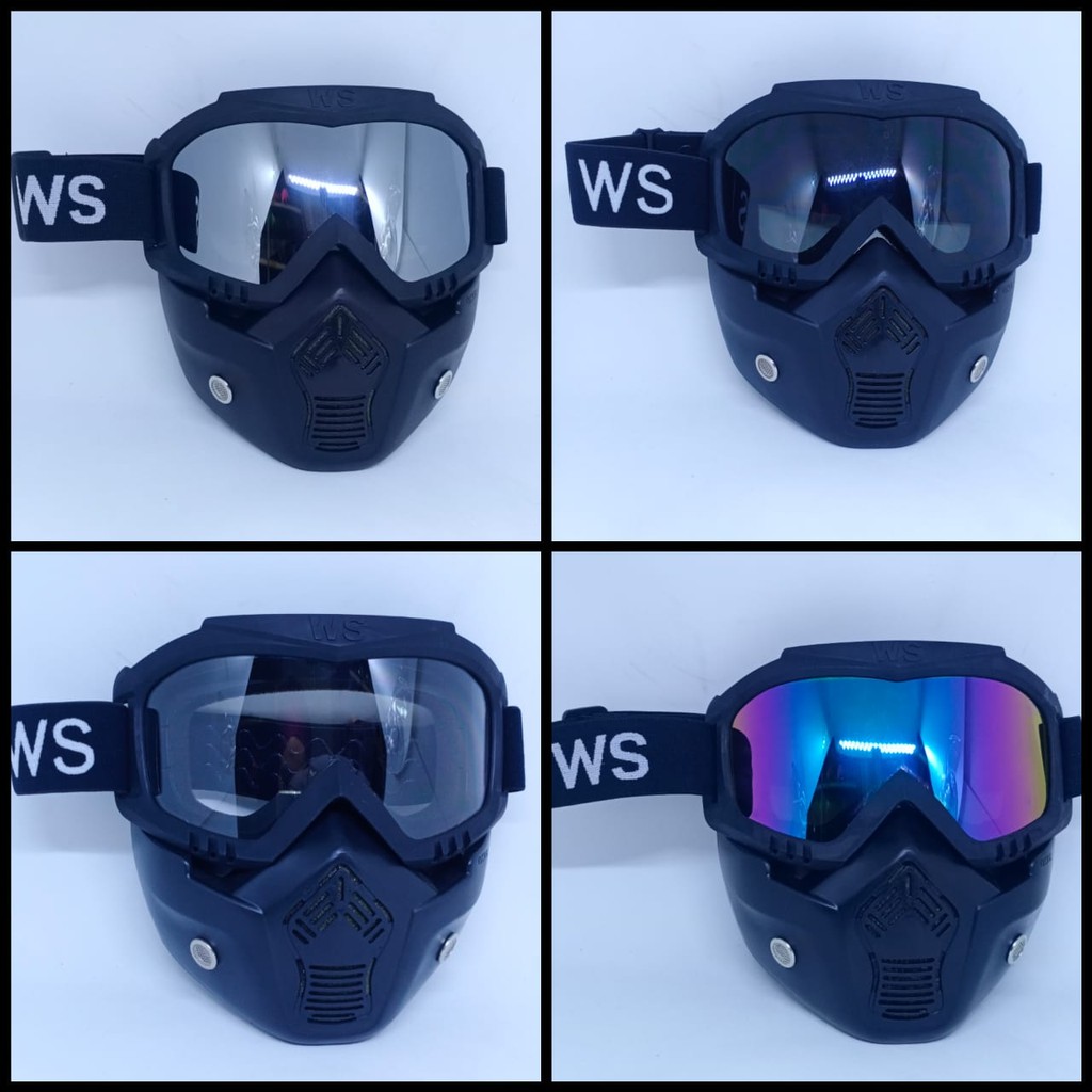 Jual Kacamata goggle mask goggle ws 25 TaffSPORT BOLLFO Kacamata Motor ...