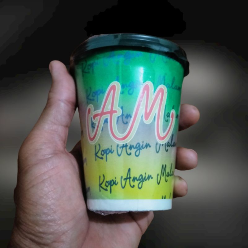 Jual kopi paper cups kopi instan kopi gelas bisa custom desain | Shopee ...
