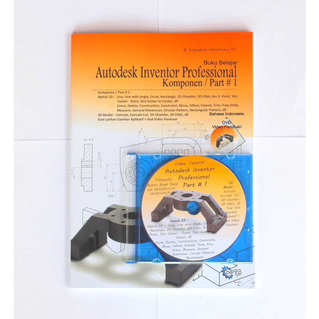Jual Buku Autodesk Inventor Professional Komponen # 1 + DVD Panduan ...