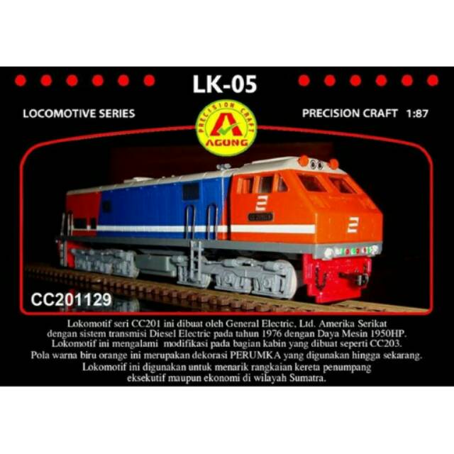 Jual Miniatur Lokomotif Kereta Api Indonesia / Gerbong LK-05 CC201129 ...