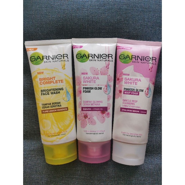Jual Garnier face wash pinkish glow bright complete 100 ml Shopee