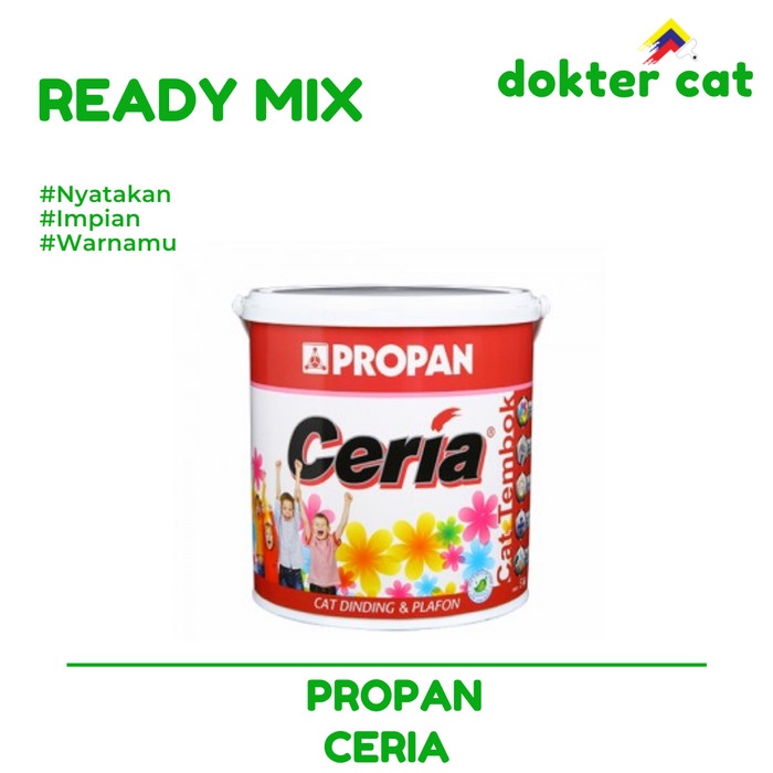 Jual PROPAN CERIA 5KG / CAT READY MIX / CAT TEMBOK / CAT MURAH / CAT ...