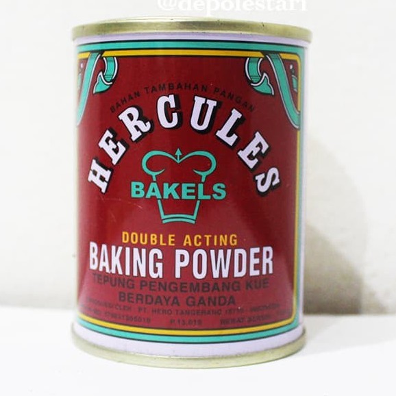 Jual Baking Powder Hercules Double Acting 110g Tepung Pengembang Kue Shopee Indonesia