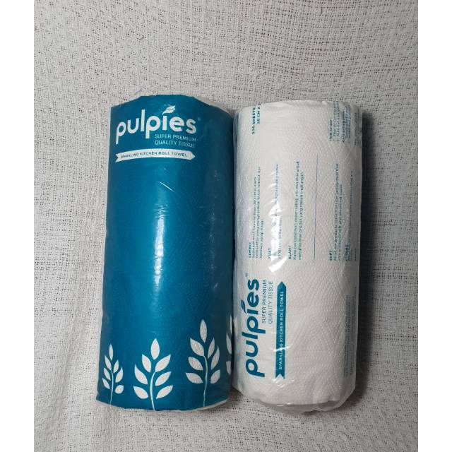 Jual Pulpies Kitchen Towel Roll 200 Sheet | Shopee Indonesia