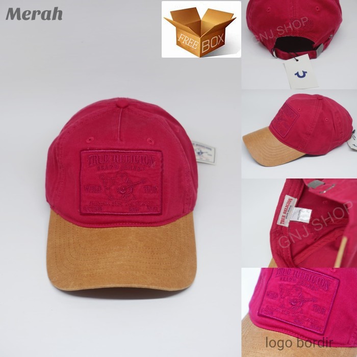 Topi Baseball True Religion Brand Jeans Bordir Import Warna UNISEX