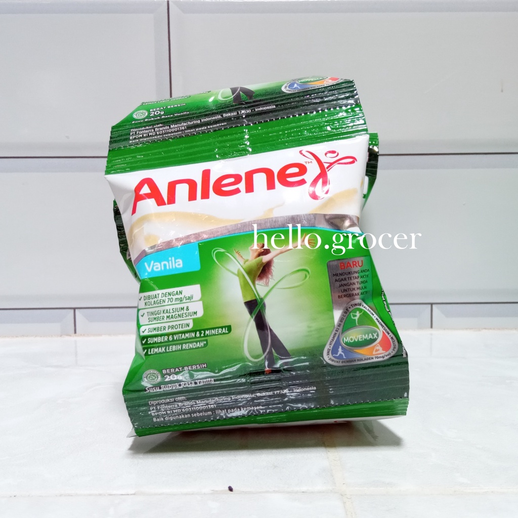 Jual Anlene Vanilla & Coklat Susu Bubuk 20 gr x 10 sachet | Shopee ...