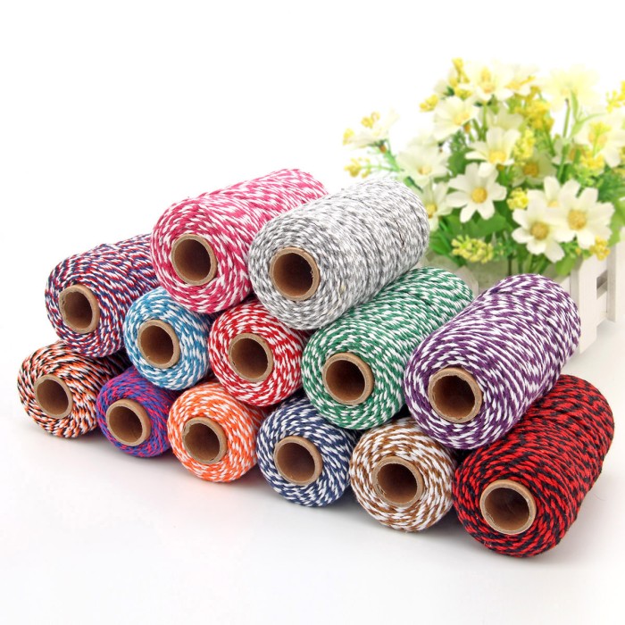 Jual Tali Souvenir Rol 100m Tali Craft Merah Putih Murah Benang Rami ...