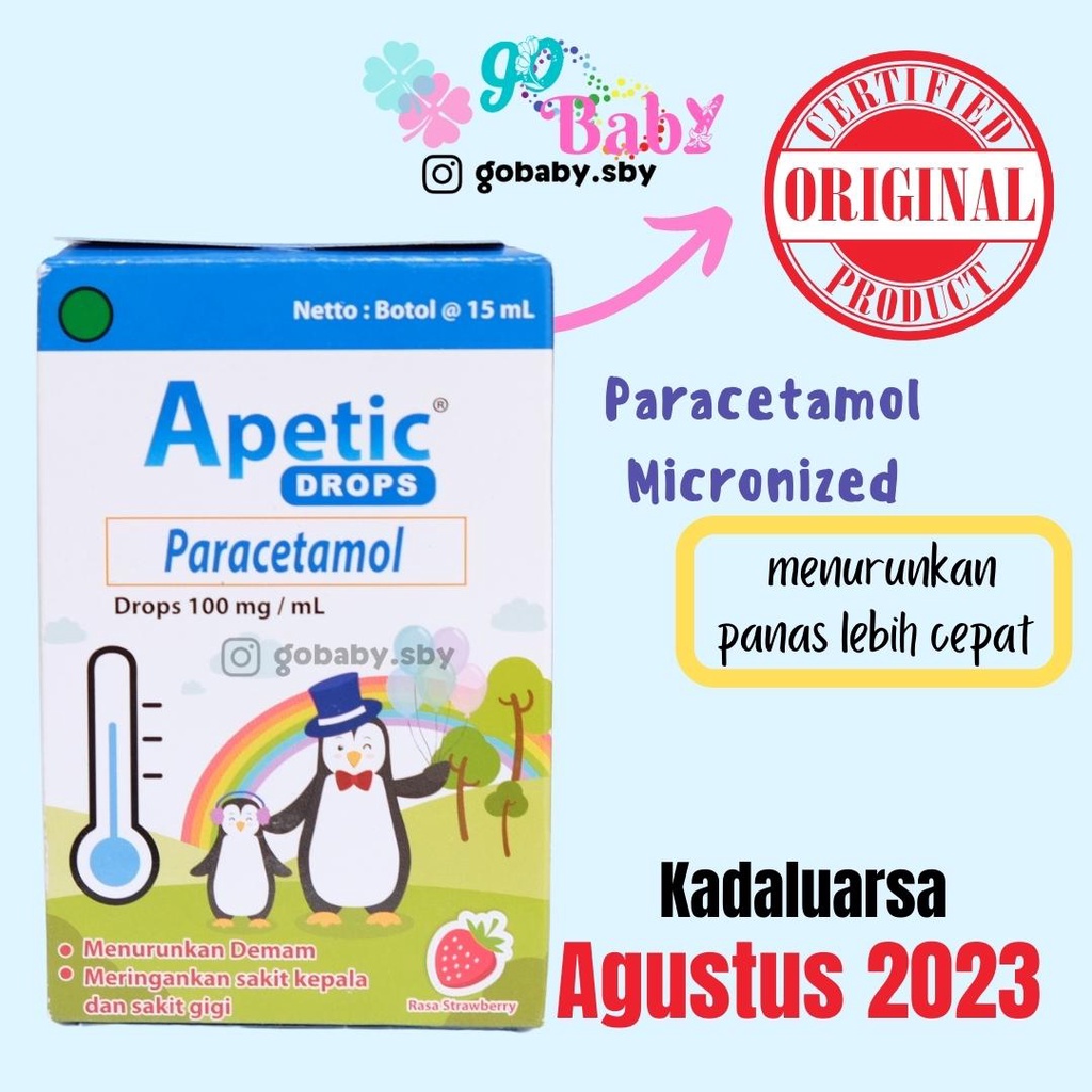 Jual APETIC - PARACETAMOL MICRONIZED BAYI & ANAK | Shopee Indonesia