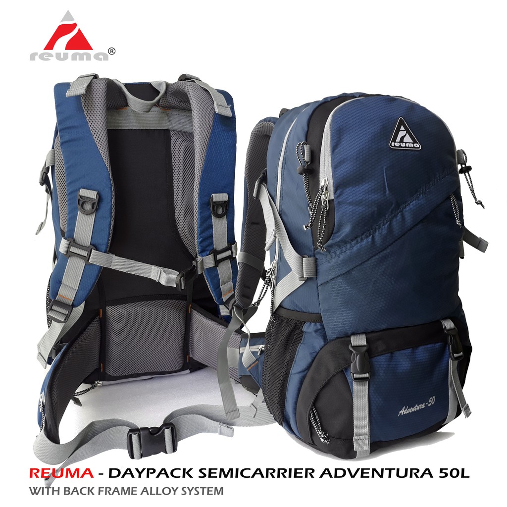 Jual Reuma Tas Ransel Backpack 50 Liter Tas gunung Carrier Tas Traveling Adventura 50L R2049 Shopee Indonesia