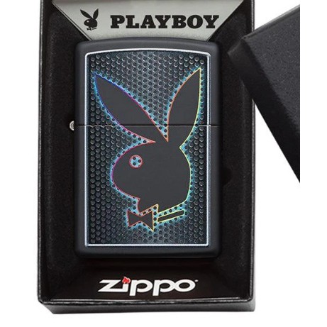 Encendedor original Zippo 49155 Playboy negro con líquido