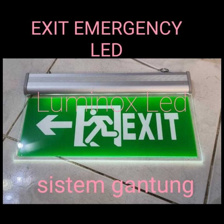 Jual Lampu Emergency Exit Sign Led 3W Exit Darurat Led 3Watt Exit ...