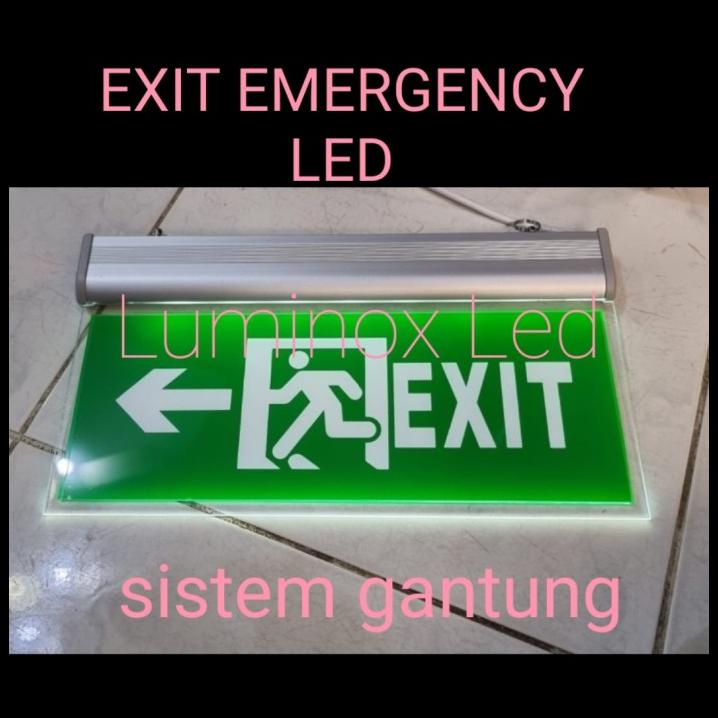 Jual Lampu Emergency Exit Sign Led W Exit Darurat Led Watt Exit