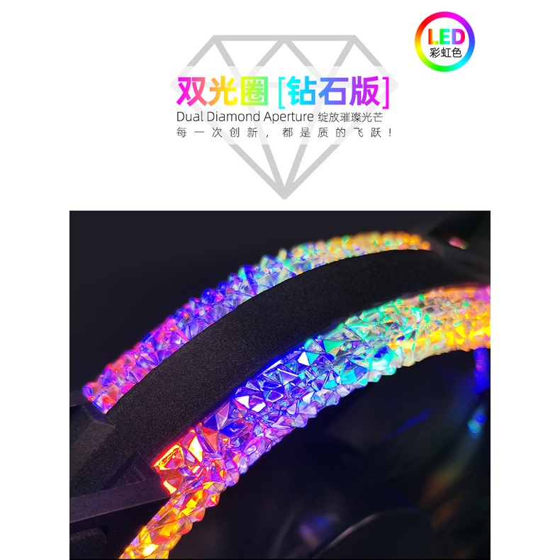 Jual Fan Casing Coolmoon DX12 Diamond RGB LED | Shopee Indonesia