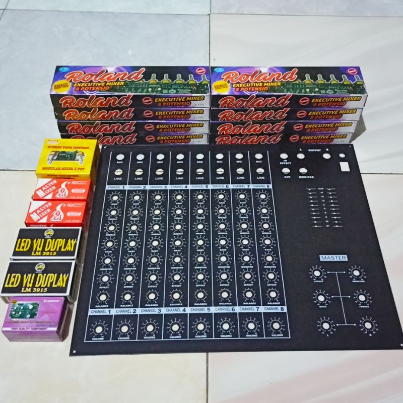 Jual Paket Kit Mixer Roland Dan Panel Atas Potensio Channel Shopee Indonesia