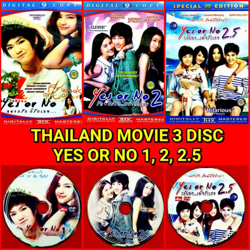 Jual Kaset Film Baru Thailand Yes Or No Lengkap Shopee Indonesia 