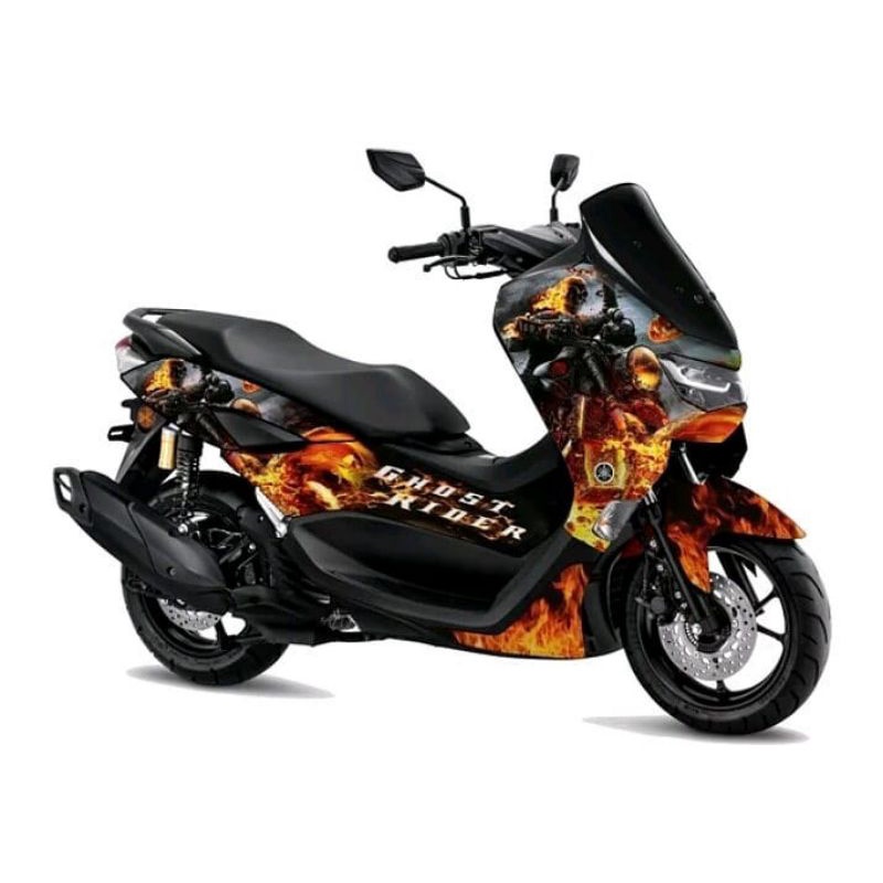 Jual STICKER DECAL YAMAHA NMAX 155 MOTIF GHOST RIDER | Shopee Indonesia