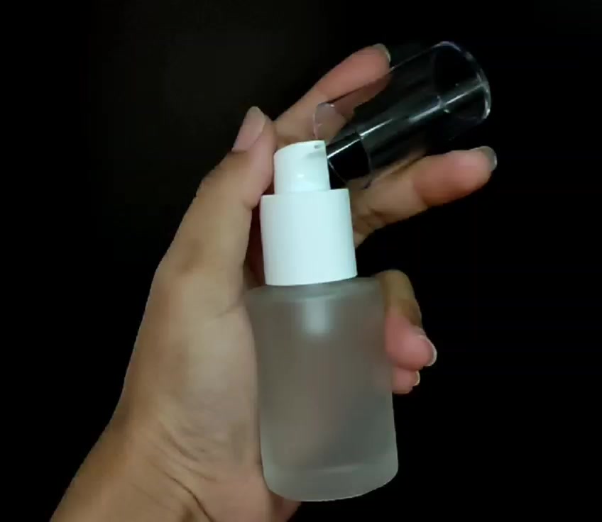 Jual Botol pump 30ml Kaca Botol Lotion Botol Kaca Frost Doff Botol Pump ...
