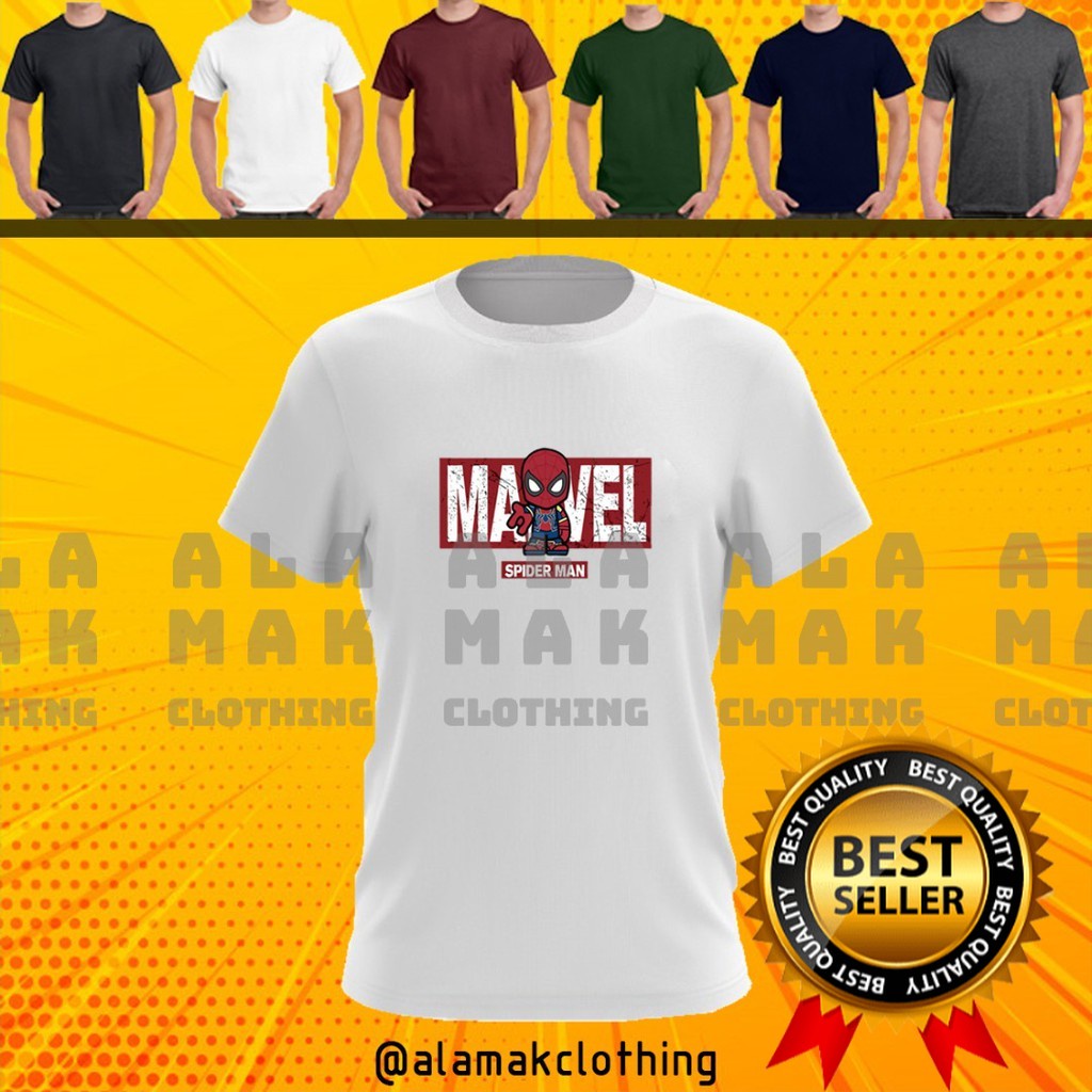 Jual BAJU KAOS PROMOSI HEBAT MARVEL STUDIO SPIDERMAN THE AVENGERS ...