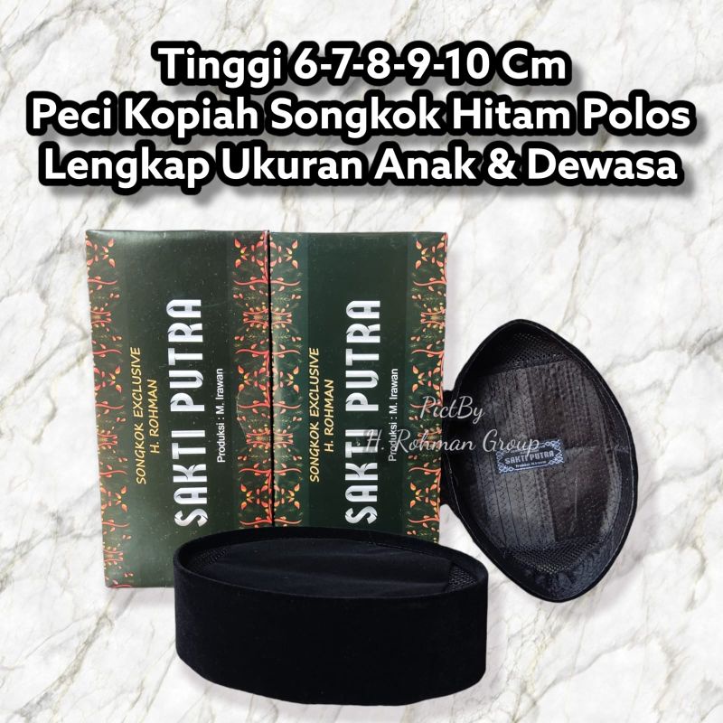 Jual Songkok Pria Songkok Hitam Peci Nasional Kopiah Santri Peci Keren ...