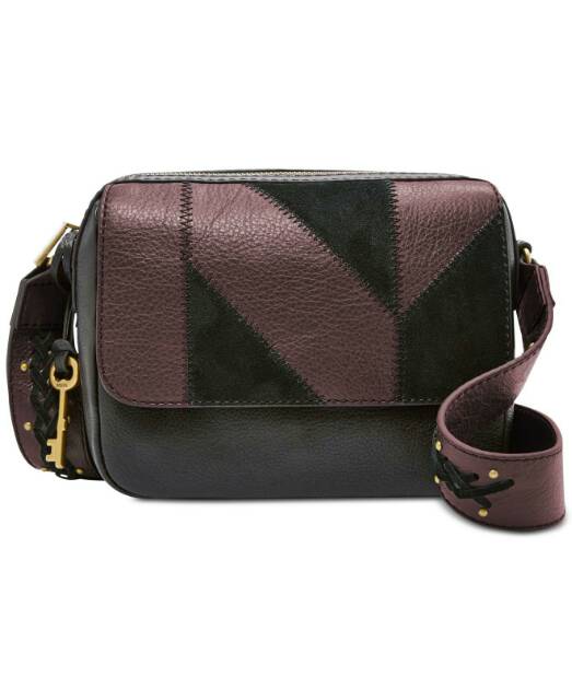 Fossil aria leather crossbody bag sale