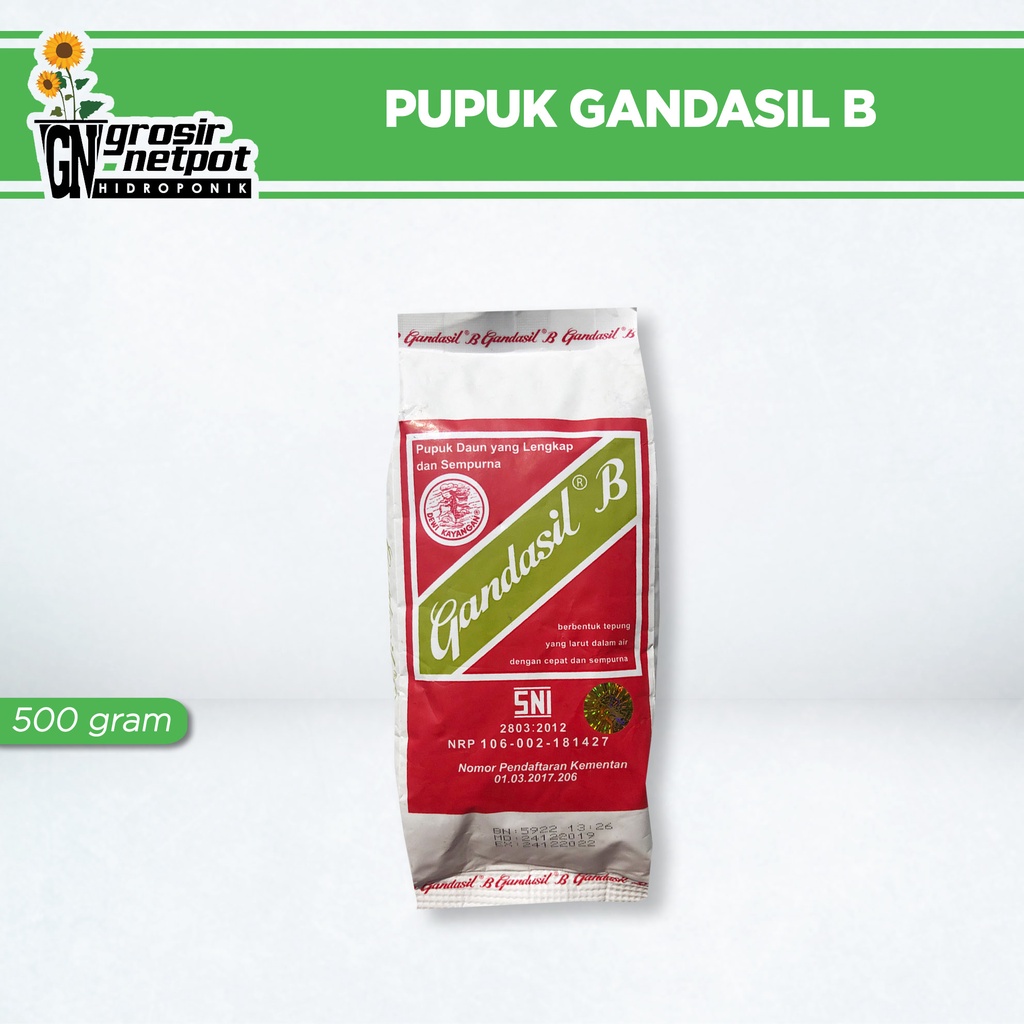 Jual Pupuk Gandasil B / Pupuk Bunga Dan Buah - 500 Gram | Shopee Indonesia